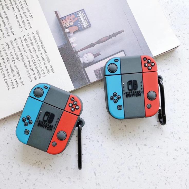 Vỏ Bao Đựng Bảo Vệ Hộp Sạc Tai Nghe, Case Airpods 2/3/1/i7/i9/i12/Pro - Sillicone Chống Bám Bẩn Game Swtich Bestmall