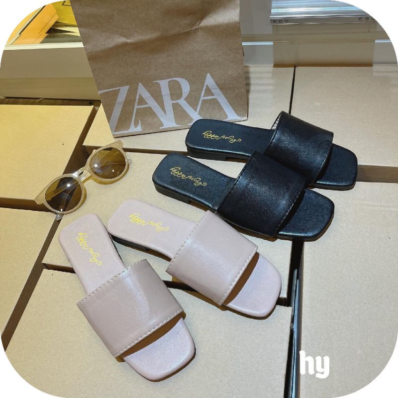 Dép lê mũi vuông Zara Hồ Ngọc Hà | BigBuy360 - bigbuy360.vn