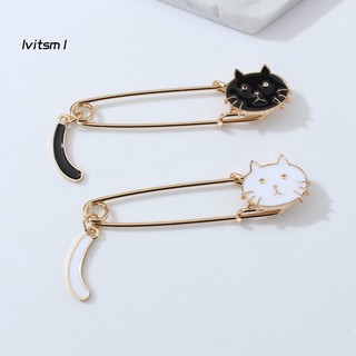 Huy hiệu cài áo hình mèo con dễ thương