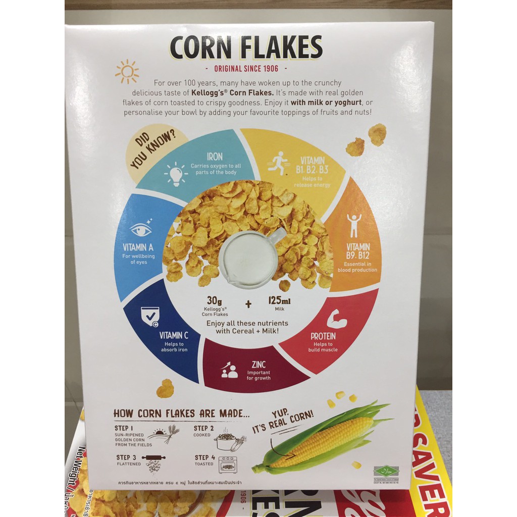 Ngũ cốc dinh dưỡng Kelloggs Corn Flakes 500g