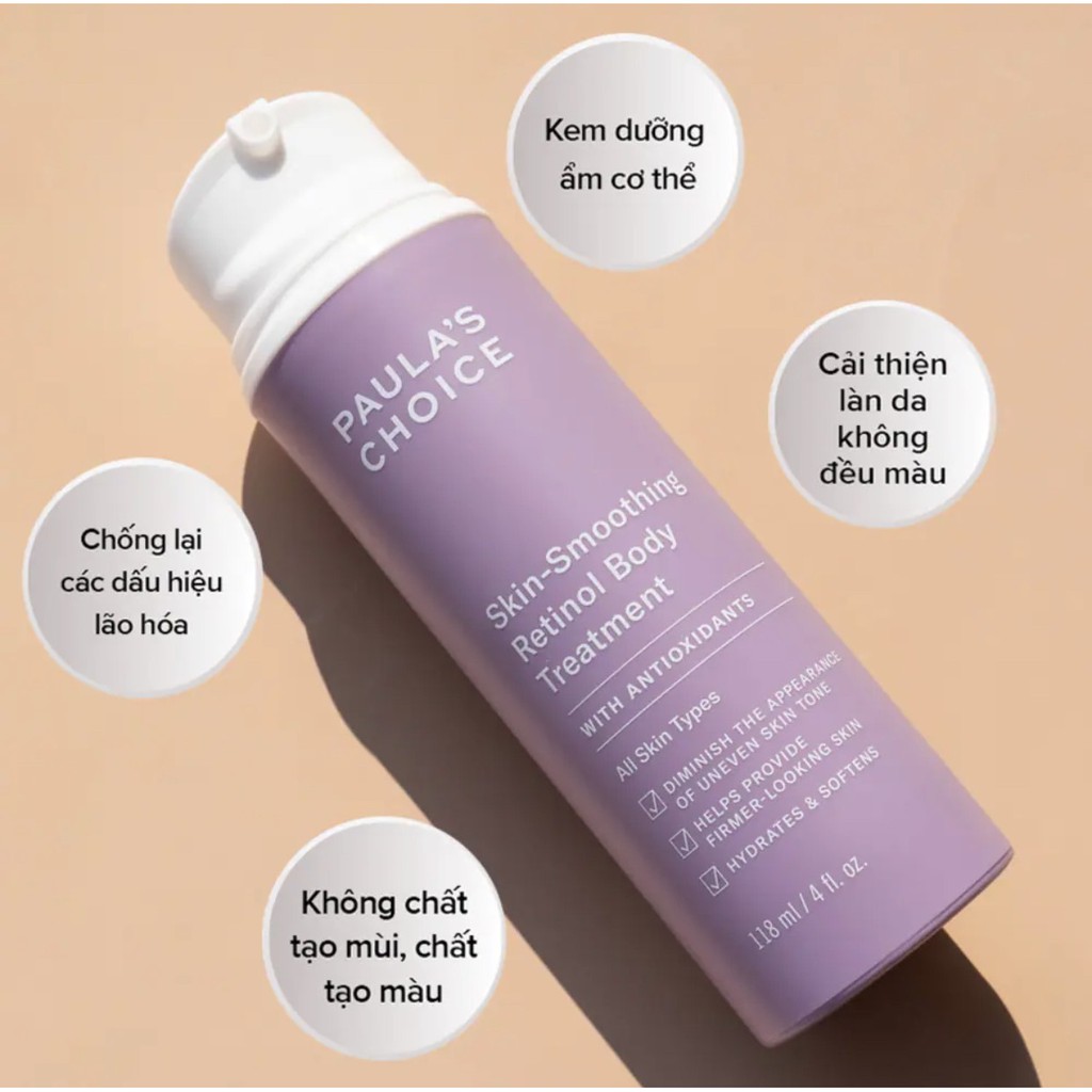 Kem dưỡng thể Paulas Choice dưỡng ẩm, chống lão hóa 5800 - Paula's Choice Resist Retinol Skin Smoothing Body Treatment