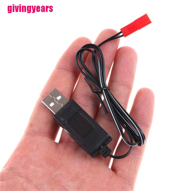 1 Dây Cáp Sạc Usb Màu Đen 3.7v Cho Máy Bay Điều Khiển Sky Viper