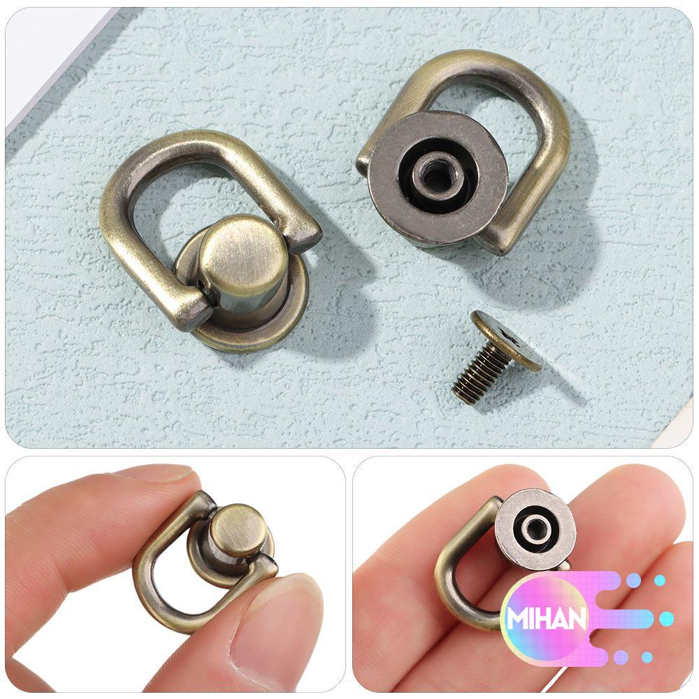 MIHAN1 DIY Purse Nail Buckle Bag Snap Studs Button Metal Bag Rivet Hardware Accessorie Bag Screw Nail Leather Craft Leather Crafts Luggage Buckle Handbag Belt Connector/Multicolor
