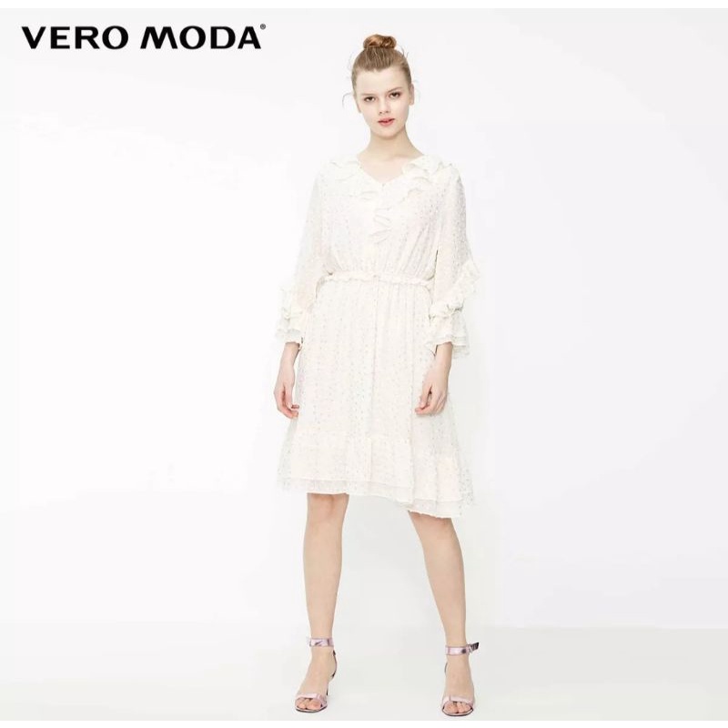 ĐẦM TRẮNG VERO MODA CAO CẤP