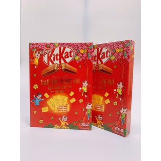 BÁNH XỐP PHỦ SOCOLA NESTLE KITKAT HỘP 204G (12 THANH)