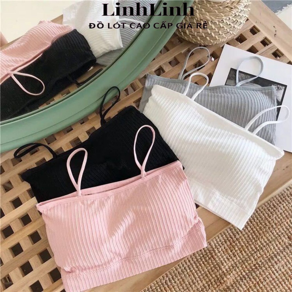Áo Bra Tập Gym ⭐FREESHIP⭐ Áo Ngực Nữ 2 Dây Cotton Mát Mẽ  A809