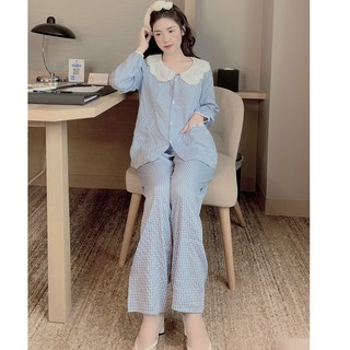 [Sale sốc]Bộ bầu thiết kế chất đũi Hàn cao cấp,thiết kế sang chảnh mặc ở nhà