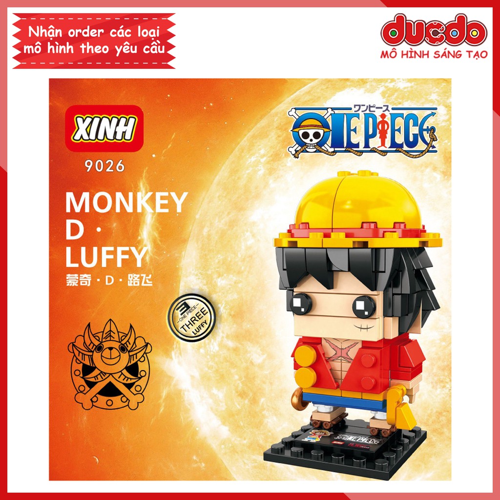 Brick Headz nhân vật trong One Piece Đảo hải tặc - Đồ chơi Lắp ghép Mini Minifigures Mô hình BrickHeadz XINH 9026 - 9029