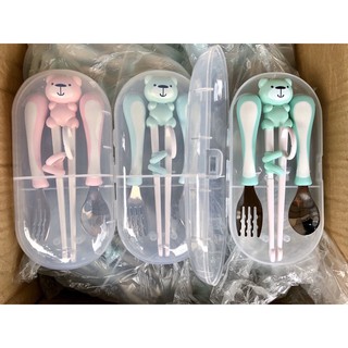 Set đũa thìa dĩa 3 món Hàn Quốc cao cấp