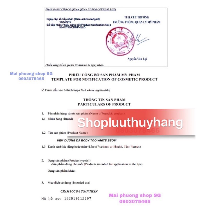 [CHÍNH HÃNG 100%] KEM BODY BEOVI TOO WHITE THU THỦY | BigBuy360 - bigbuy360.vn