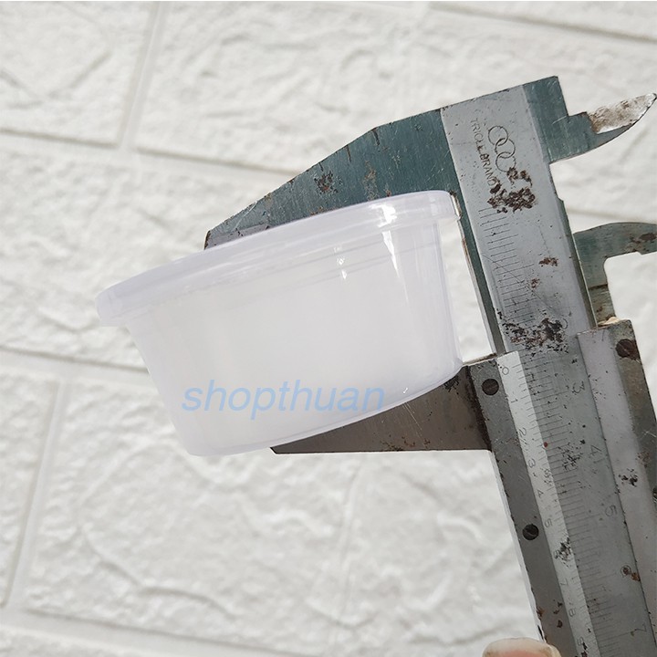50 Hủ nhựa đựng sốt có nắp đậy - hộp nhựa đựng flan, sốt, nước chấm 30ml/ 50ml