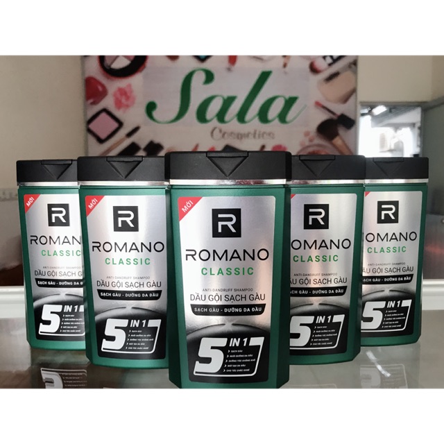 DẦU GỘI ROMANO SẠCH GÀU 5 IN 1