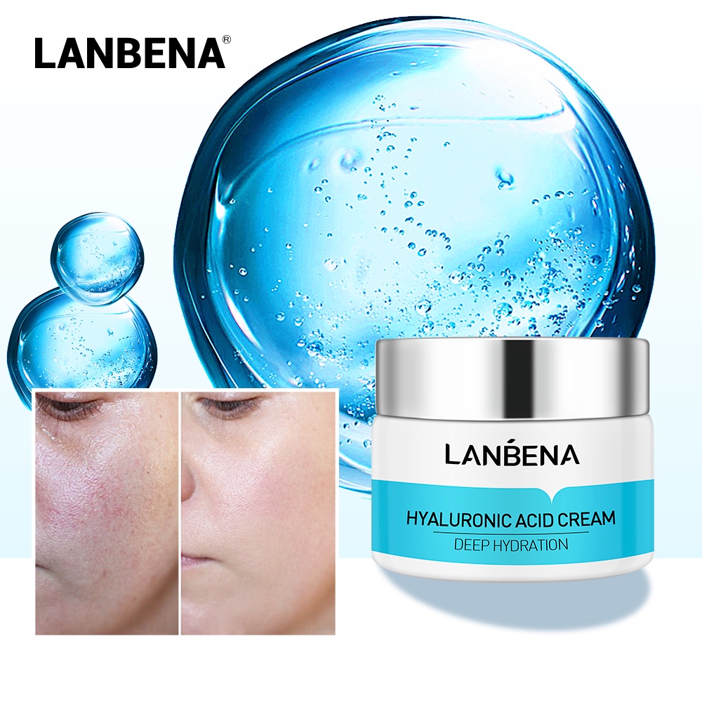 Kem/ serum LANBENA axit hyaluronic dưỡng ẩm làm dịu da chống nhăn 15ml