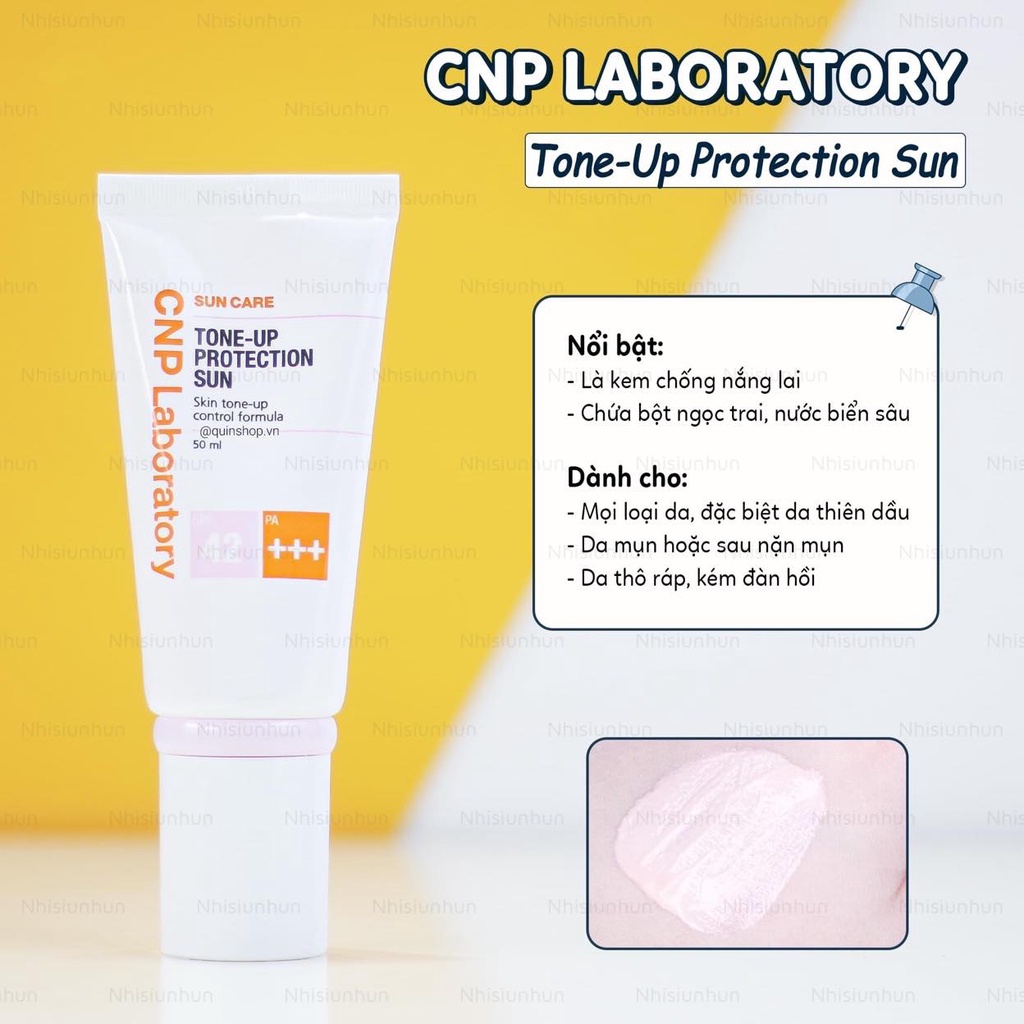 Kem chống nắng CNP Laboratory Tone - up Protection Sun SPF 42/PA +++N
