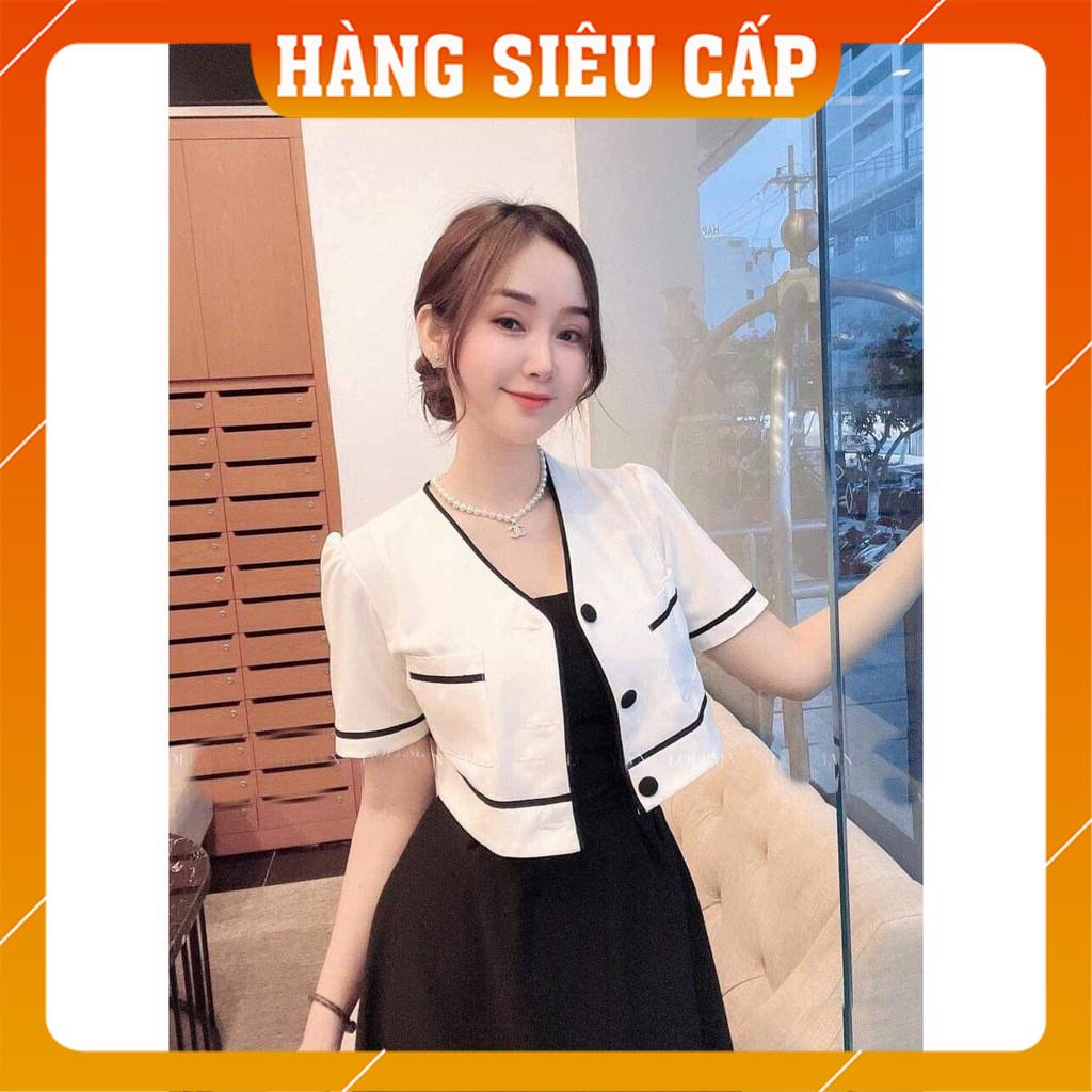 Sét Đồ Nữ,Sét Áo Khoác Crt Kèm Váy Hai Dây Mặc Đi Chơi Đi Làm Siêu Yêu