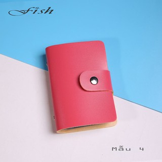 Ví đựng thẻ da PU nhiều màu