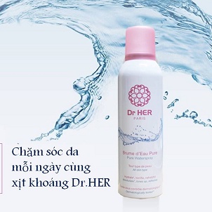 Combo 4 Chai Xịt Khoáng Cấp Ẩm Da Dr Her Paris 150ml ( 4x150ml)