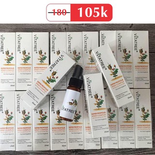 Giảm Đau Họng Với Xịt Keo Ong Vitatree 25ml Của Úc