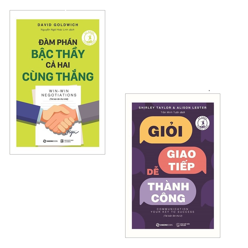 Sách - Combo: Giỏi Giao Tiếp - Dễ Thành Công + Đàm Phán Bậc Thầy Cả Hai Cùng Thắng