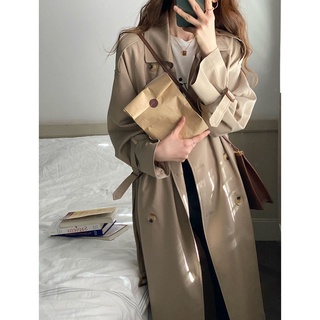 Áo khoác măng tô trench coat dáng dài phong cách Hàn Quốc