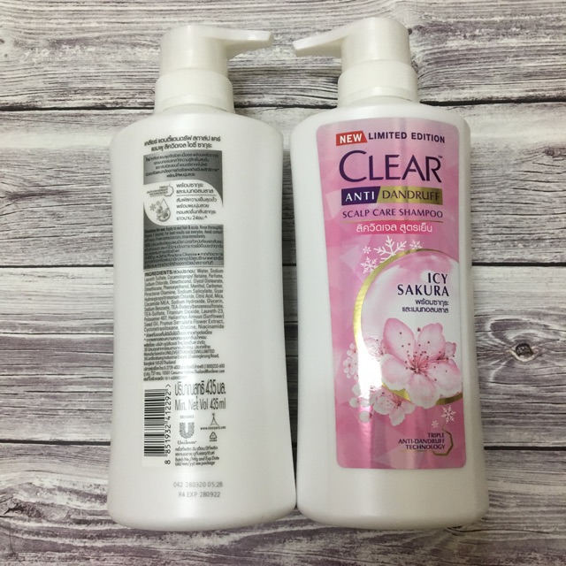 [MIỄN PHÍ VC] Dầu gội đầu Clear SẠCH GÀU HƯƠNG HOA ANH ĐÀO Thái Lan 435ml mẫu mới