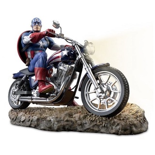 File in 3D Captain America & Motorcycle