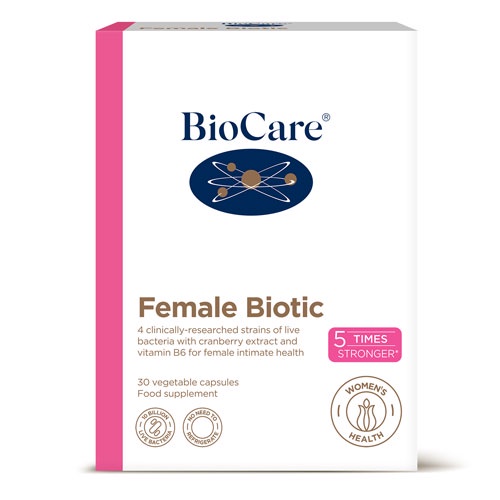 Men vi sinh phòng chống phụ khoa và viêm tiết niệu cho nữ giới  Biocare Female Biotic hộp 30 viên