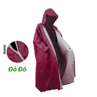 Áo mưa kín vải dù siêu bền, da cá, một người
