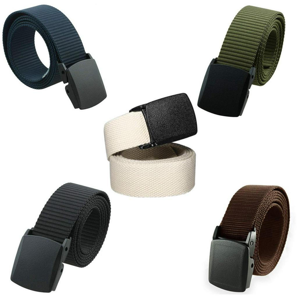 Thắt Lưng Nylon Khóa Nhựa Kiểu Quân Đội Cho Nam