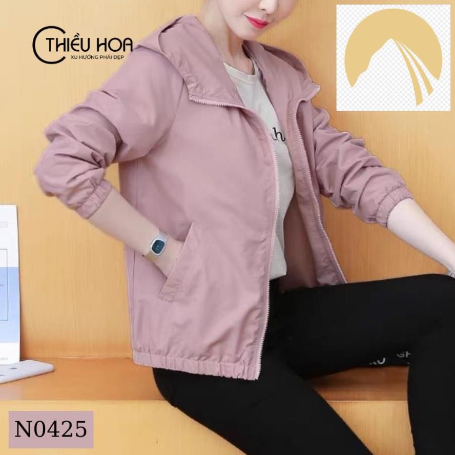 [ Hàng về ư Áo Khoác Nữ Trung Niên Đẹp Trẻ Trung năng động chất liệu kaki dù cao cấp mềm mịn thoáng mát THIỀU HOA N0425 | BigBuy360 - bigbuy360.vn