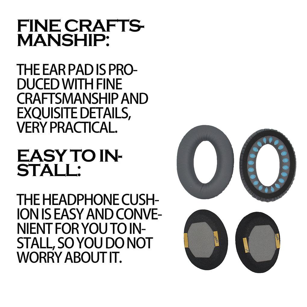 Đệm Bọc Đầu Tai Nghe Chống Ồn Thoáng Khí Thay Thế Cho Bose QC25 QC35