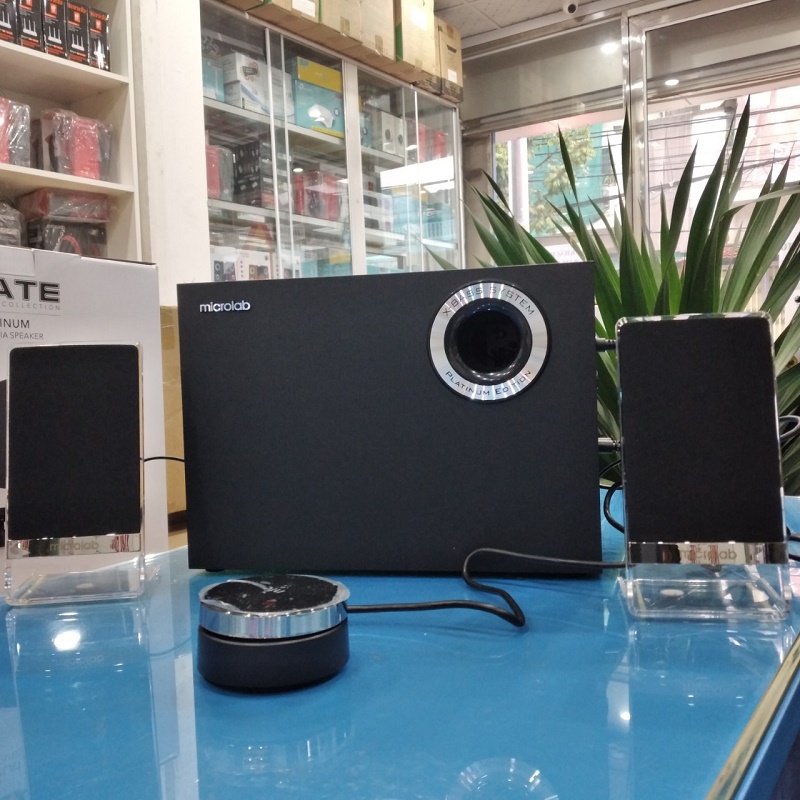 Loa vi tính Microlab SLATE Bluetooth 5.0 Âm Thanh Nổi Công Suất 50W - Hàng Chính Hãng