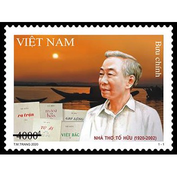 Tem sưu tập MS 1133 Tem Việt Nam Kỷ niệm 100 năm sinh Tố Hữu 2020