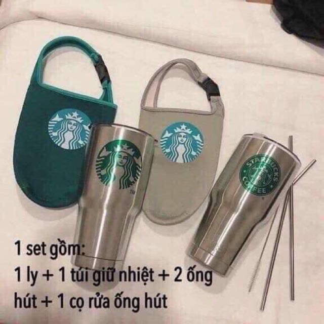 Set cốc starbuck và set quần đùi