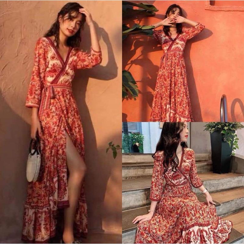 maxi thổ cẩm