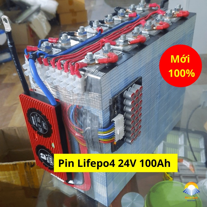 Pin lưu trữ Lifepo4 12v, 24V 100Ah, 200Ah