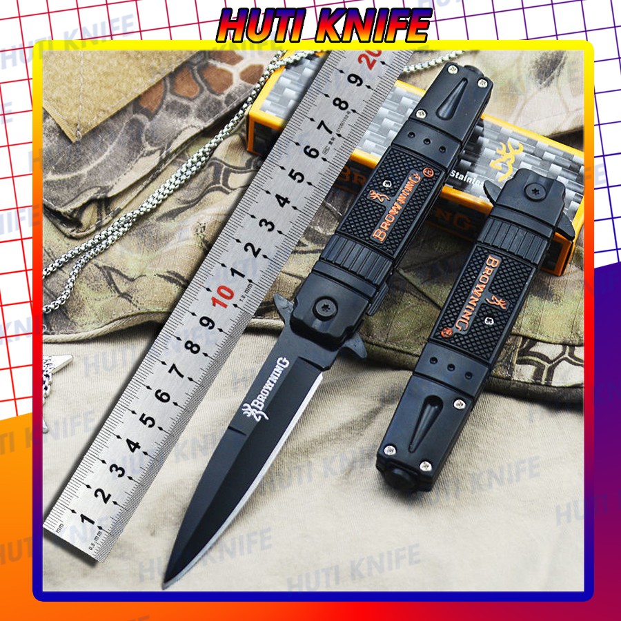 Dao phượt gấp mini cao cấp nhỏ gọn cắm trại dã ngoại Browning HUTI KNIFE DLBR01