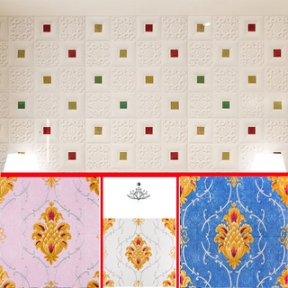 Giấy Xốp PE Dán Tường Họa Tiết 3D Nhiều Kích Thước Tự Dính Trang Trí Nhà Cửa Xinh Xắn