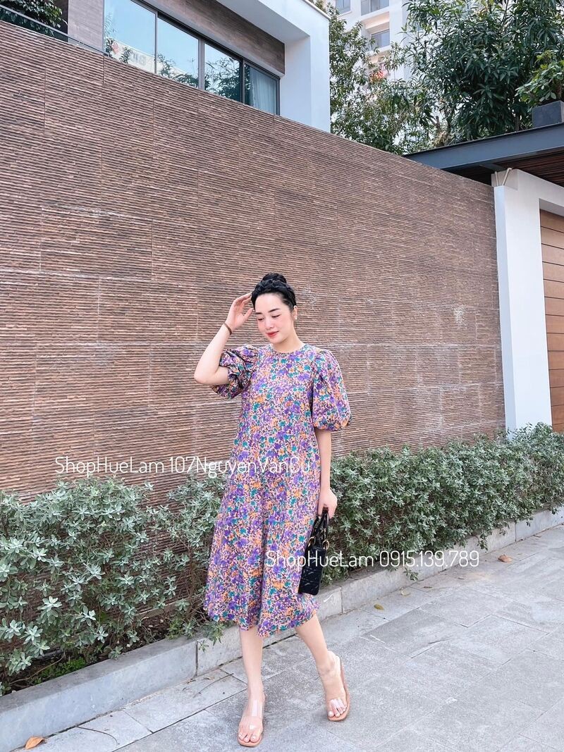 Váy Hoa Nhí Vintage Dáng Dài thiết kế kiểu Hàn Quốc cao cấp | BigBuy360 - bigbuy360.vn