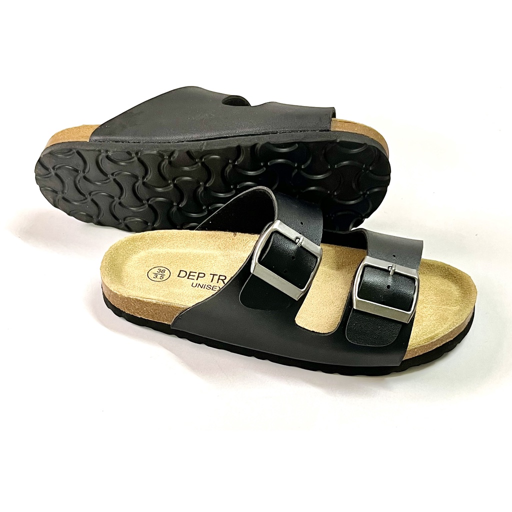 Dép đế trấu Birken nam nữ unisex quai 2 khóa