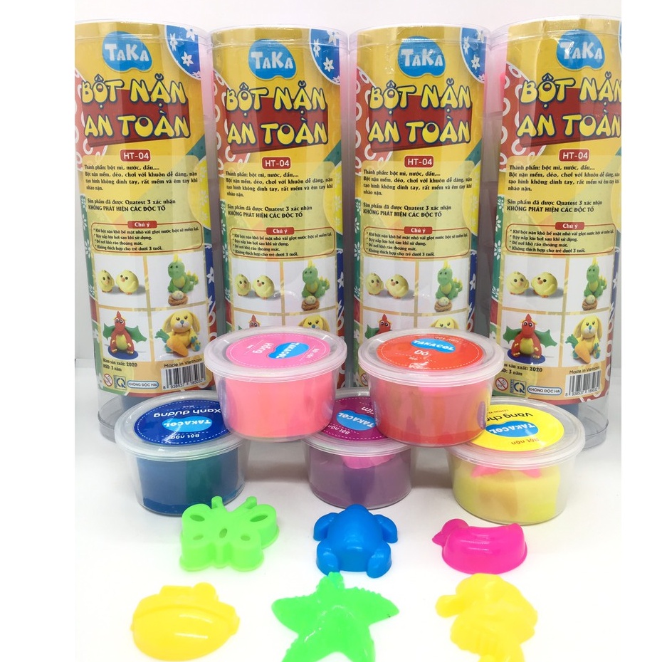 Đất nặn an toàn cho bé TAKACOL 100% làm từ bột mì HT-04