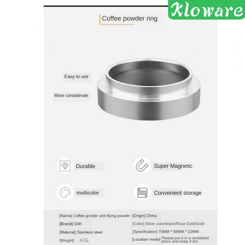 [KLOWARE] 1pc Coffee Dosing Ring Coffee Distributor Espresso Distribution Tool 51mm