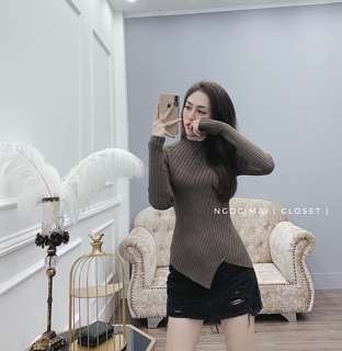 Áo len chéo tà ( hàng loại 1 )