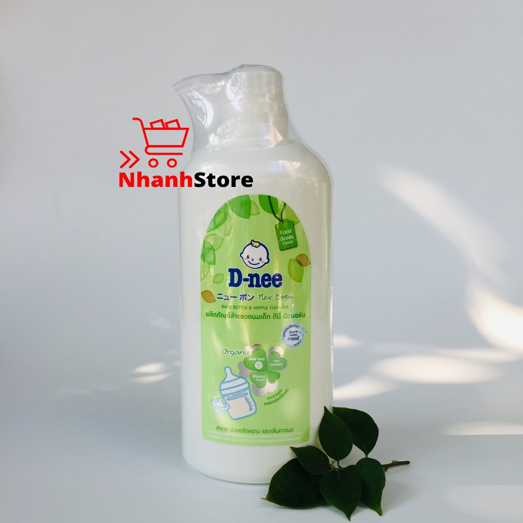 Nước súc rửa bình sữa Dnee Thái Lan dạng chai, túi