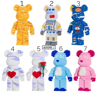 Bộ xếp hình lắp ráp gấu Bearbrick Kaws size lớn 36cm