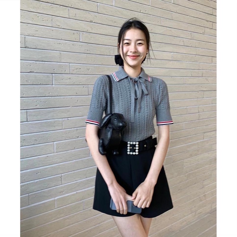 Áo phông polo thom