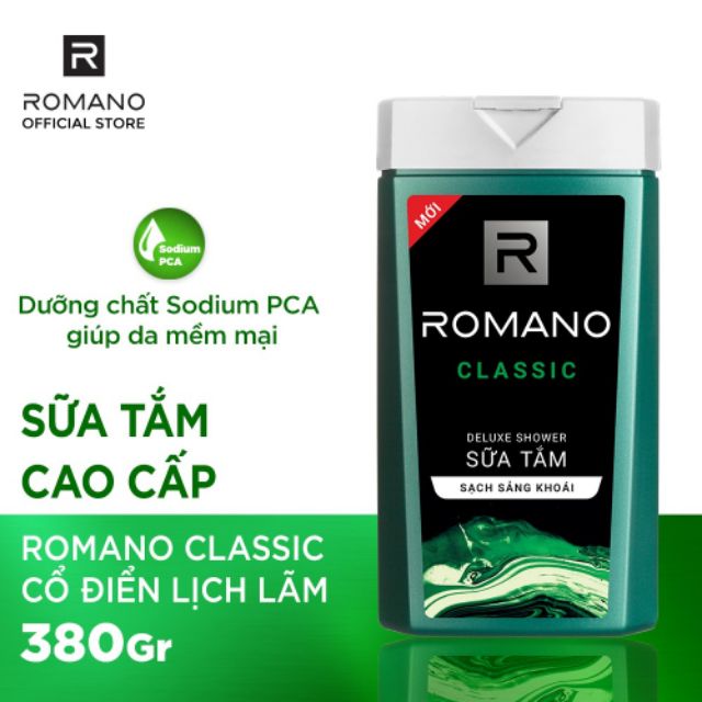 [MỚI] SỮA TẮM ROMANO 380G ĐỦ MÙI HƯƠNG