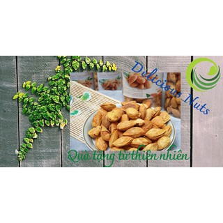 Hạt hạnh nhân Mỹ rang bơ, 500gr, vỏ lụa siêu mỏng, giòn tan