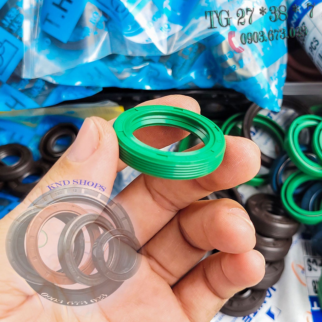 Phốt nhông chặn dầu  hộp giảm tốc Janite TG 27*38*7, Phớt chặn dầu dẫn động trục bơm bánh răng | KND Shops