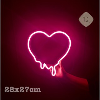Đèn Led Neon trang trí hình trái tim 12V